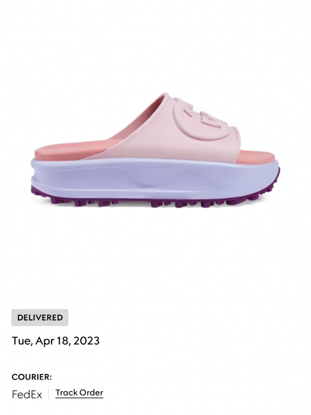 Gucci rubber platform